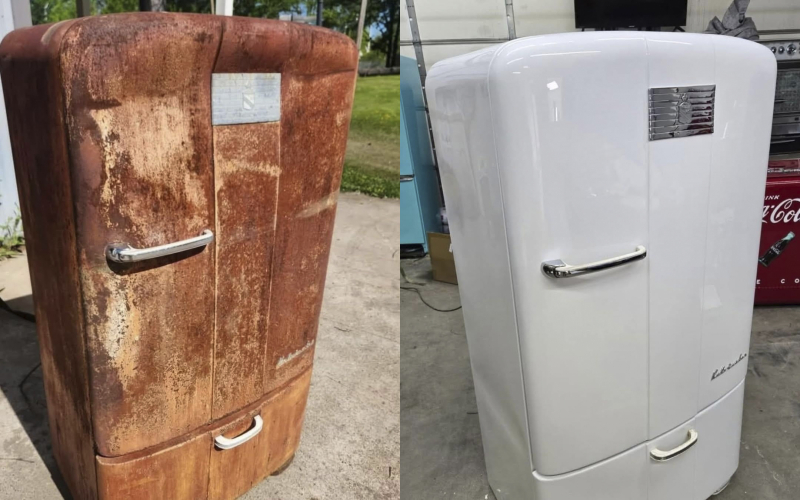 «Даже лучше, чем было»: 16 впечатляющих примеров реставрации старой мебели, техники и не только