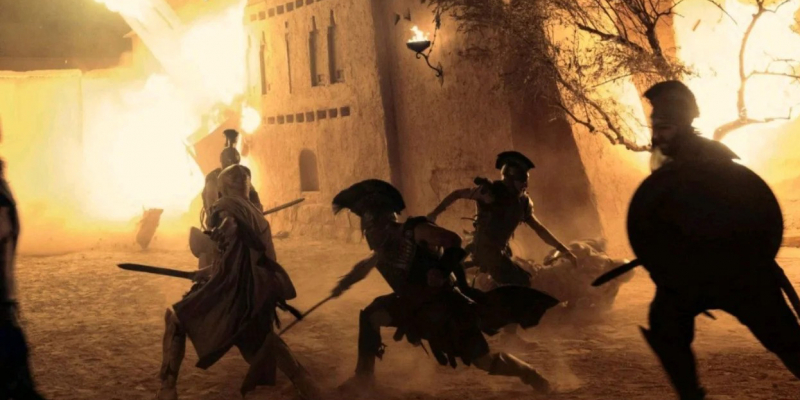 Появились новые кадры «Одиссеи» Нолана — с Робертом Паттинсоном и Зендеей