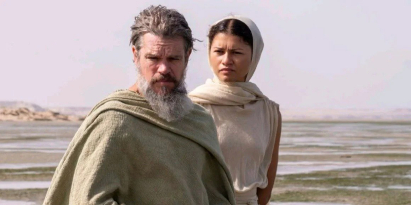 Появились новые кадры «Одиссеи» Нолана — с Робертом Паттинсоном и Зендеей