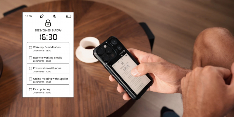 Представлен SmartInk I — чехол для iPhone с экраном E‑Ink и функцией записи речи